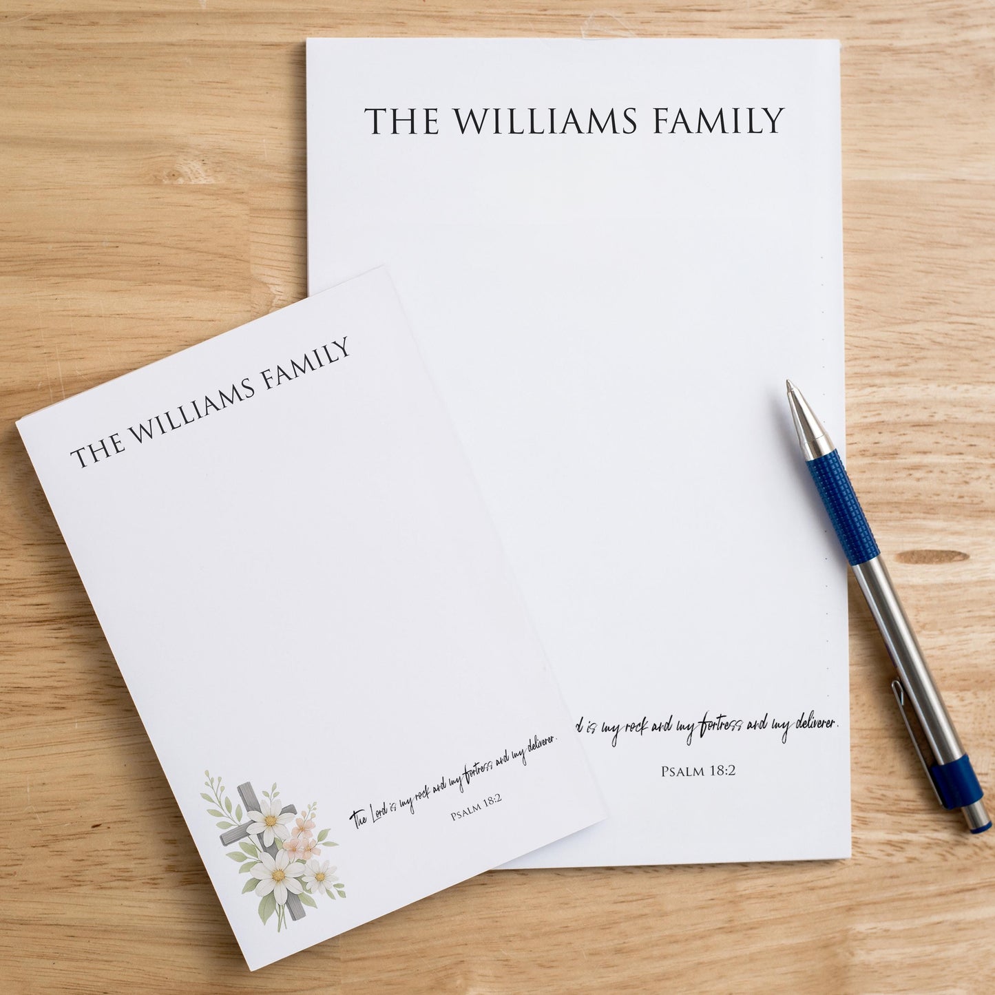 Personalized Stationery Notepad with Custom Name, Family Paper Pad for Lists, Cute Gift for Home Office, Personalized Daily Writing Pad