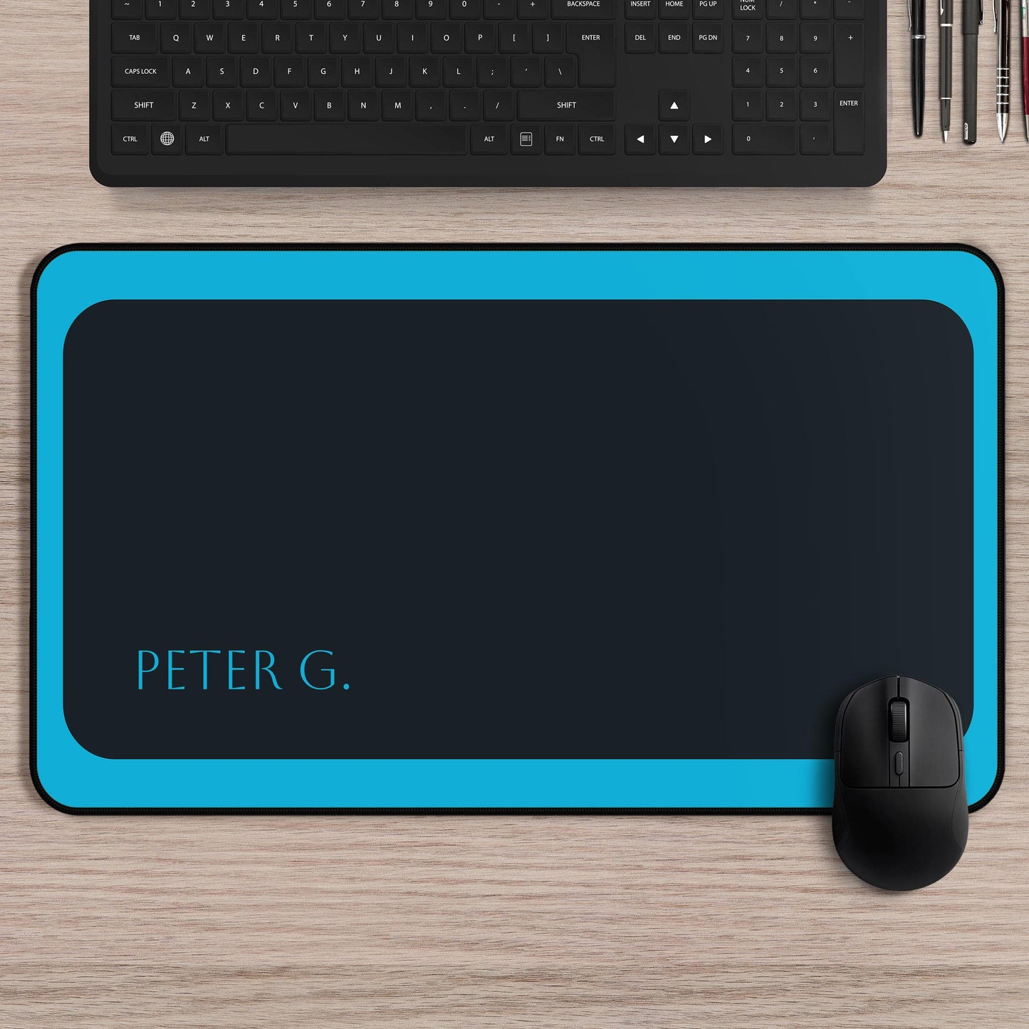 Custom Name Mouse Pad, Personalized Desk Mat for Office or Gaming, Large Mousepad Gift for Him or Her, Unique Computer Desk Decor