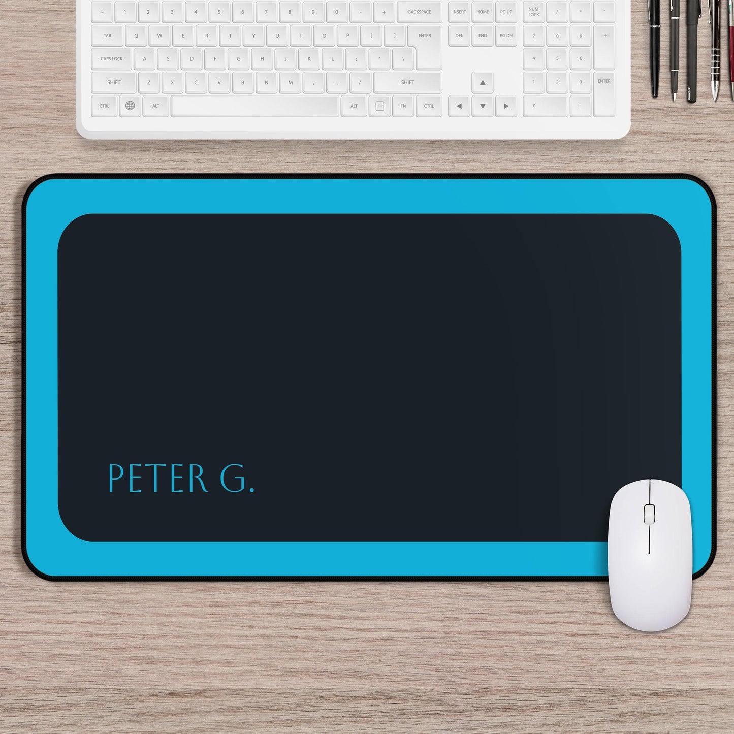 Custom Name Mouse Pad, Personalized Desk Mat for Office or Gaming, Large Mousepad Gift for Him or Her, Unique Computer Desk Decor