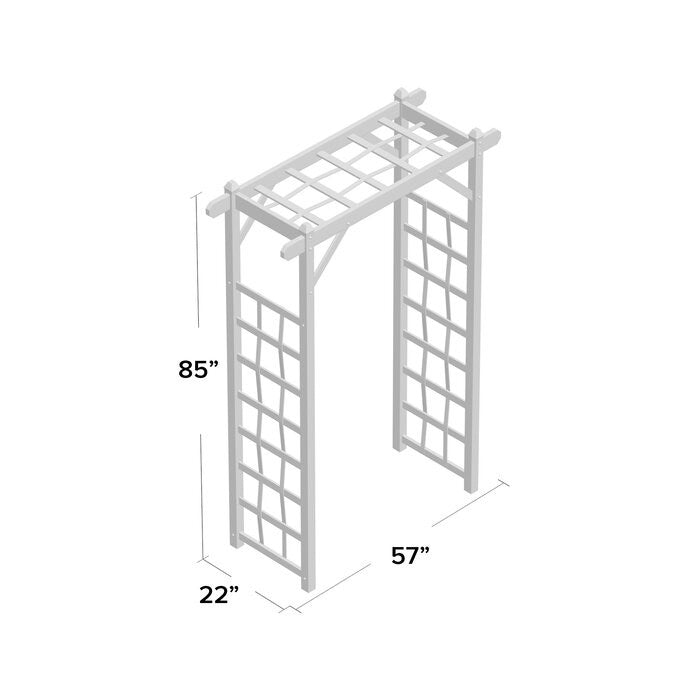 Vinyl Arbor Tan Mocha 85 Inches Tall Made In USA