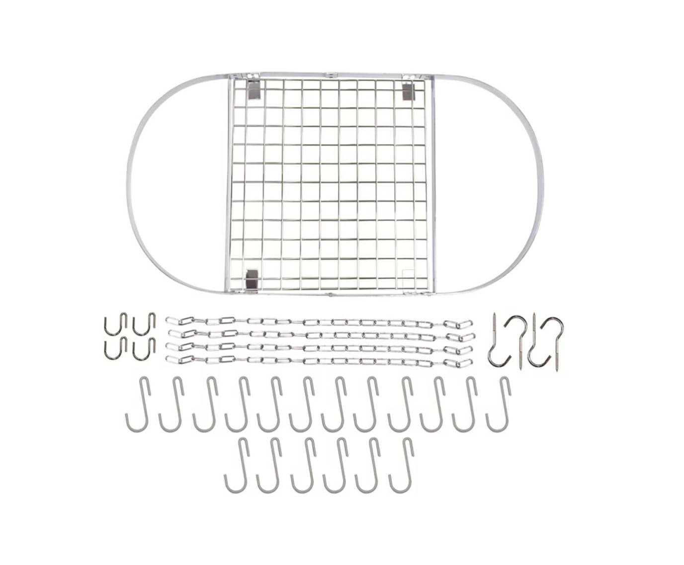 Modern Ceiling Mounted Stainless Steel Oval Hanging Pot Rack