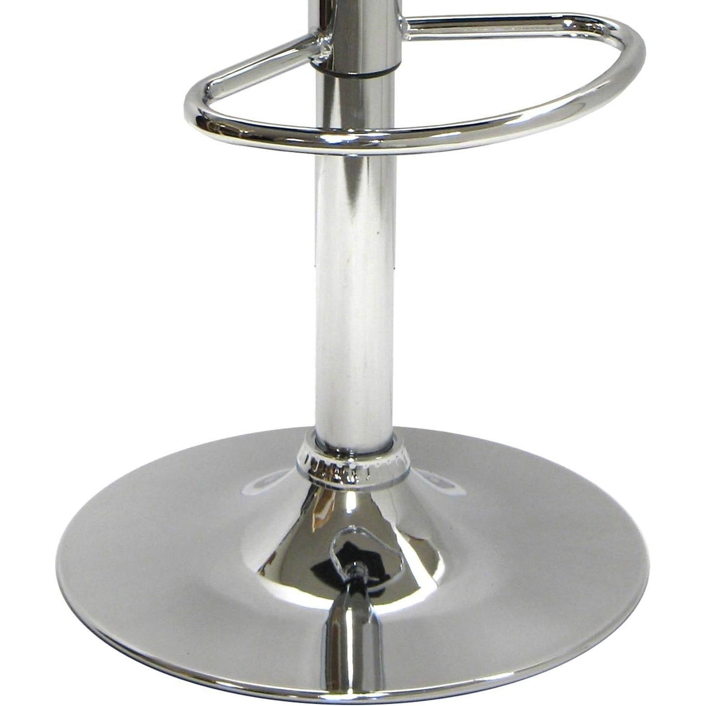 Modern Air-Lift Adjustable Bar Stools with Black PVC Seat