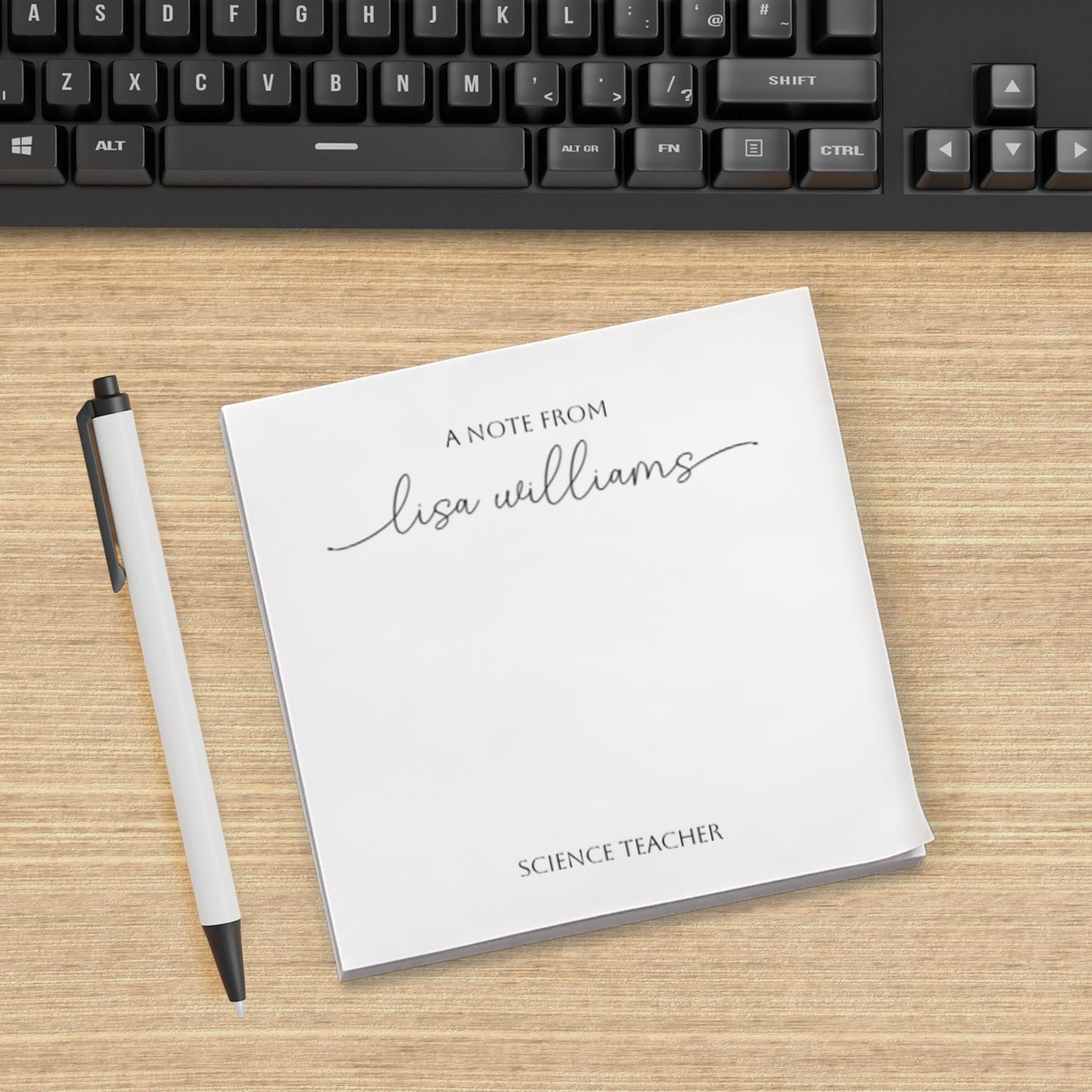 Custom Notepad with Name and Profession, Mini Notepad for Teachers or Social Workers, Small Notepads, Personalized Gift, Appreciation Gift