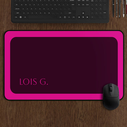 Custom Name Mouse Pad, Personalized Desk Mat for Office or Gaming, Large Mousepad Gift for Him or Her, Unique Computer Desk Decor