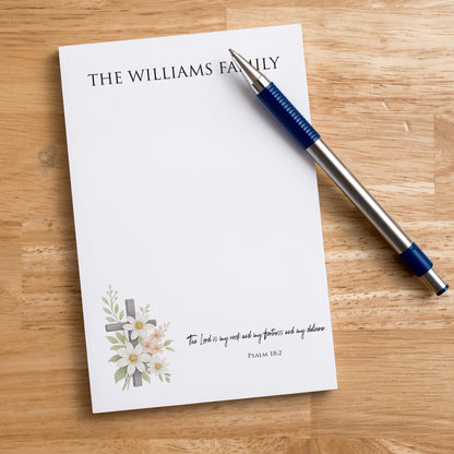 Personalized Stationery Notepad with Custom Name, Family Paper Pad for Lists, Cute Gift for Home Office, Personalized Daily Writing Pad