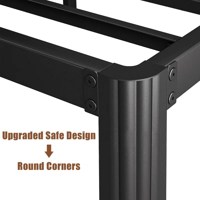 California King size Heavy Duty Metal Bed Frame with Round Edge Legs