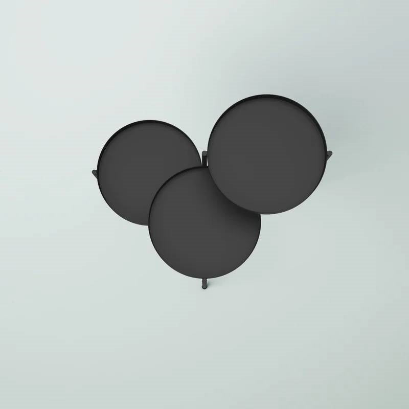 Modern Dark Grey Metal 3-Tier Flower Pot Plant Stand