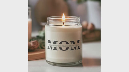 Personalized Mom Candle, Custom Text, Candle Gift, Mother's Day Gift Idea, Mother's Day Candle, Gift For Mom, Sentimental Present