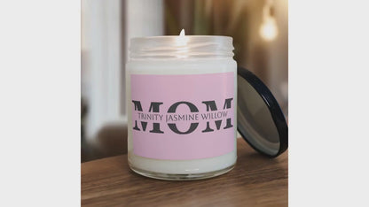 Personalized Mom Candle, Custom Text, Candle Gift, Mother's Day Gift Idea, Mother's Day Candle, Gift For Mom, Sentimental Present