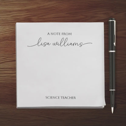 Custom Notepad with Name and Profession, Mini Notepad for Teachers or Social Workers, Small Notepads, Personalized Gift, Appreciation Gift